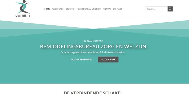 Homepage van Bureau Vooruit