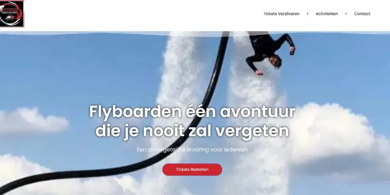 Homepage van Extremewatersport