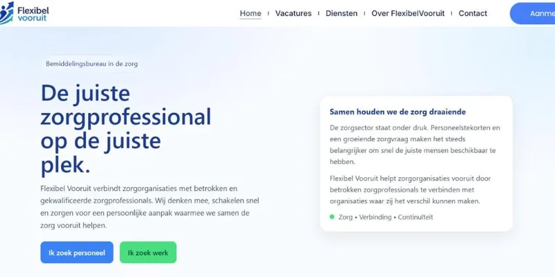 Homepage van Flexibel Vooruit